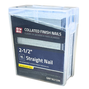 Grip-Rite Collated 16GA Finish Straight Nails 2-1/2" Electrogalvanized 1000 pk