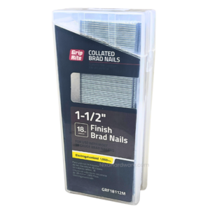 Grip-Rite Collated 18GA Finish Brad Nails 1-1/2" Electrogalvanized 1000 pk