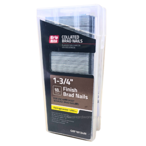 Grip-Rite Collated 18GA Finish Brad Nails 1-3/4" Electrogalvanized 1000 pk