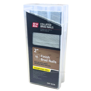 Grip-Rite Collated 18GA Finish Brad Nails 2" Electrogalvanized 1000 pk