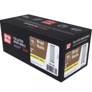 Grip-Rite Electrogalvanized 18GA 2” Straight Finish Brad Nails 5000pk