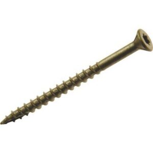 Grip-Rite Gold Star Bugle Head #9 Thread 2-1-2″ Exterior Deck Screws 1 lb