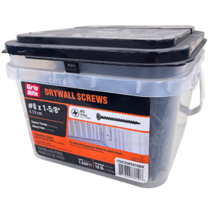 Grip-Rite Phillips Drywall Screws #8×1-5/8 inch Phosphate Coarse 10 lb