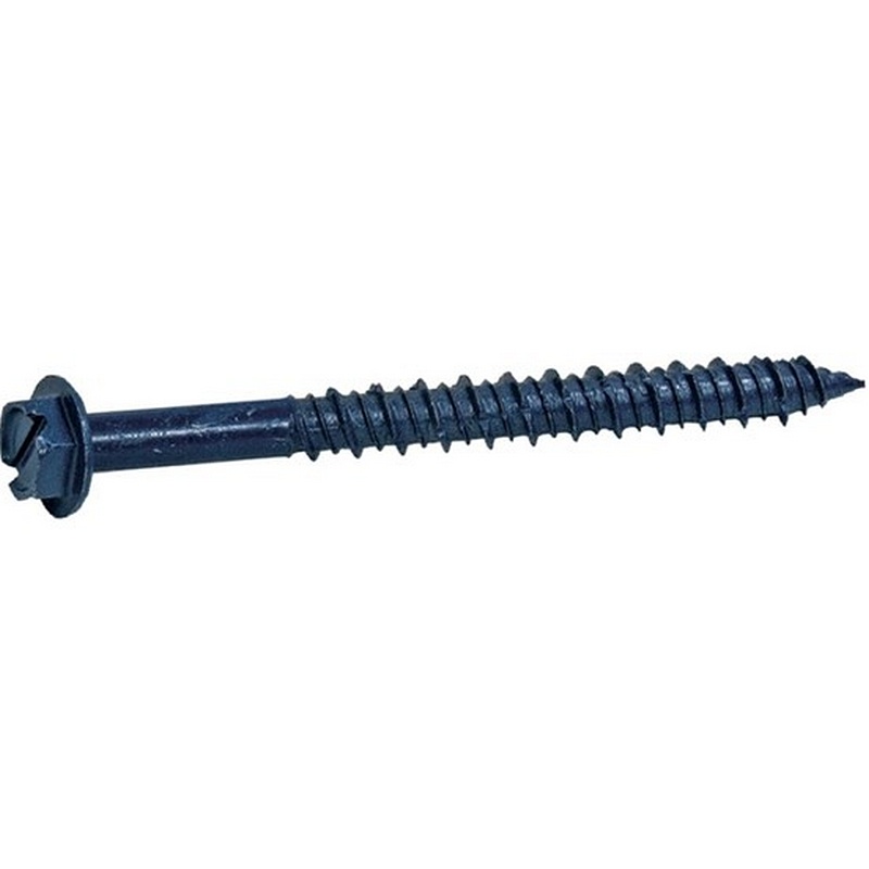 Grip-Rite Slotted Hex Washer 1-4”x2-1-4” Concrete Screws 100 ct