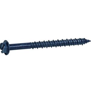 Grip-Rite Slotted Hex Washer 1-4”x2-3-4” Concrete Screws 100 ct