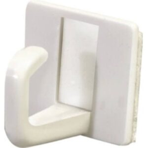 Hillman Adhesive White Plastic Cup Hook 6pk