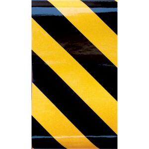 Hillman Black & Yellow Reflective Safety Tape 2”x24”
