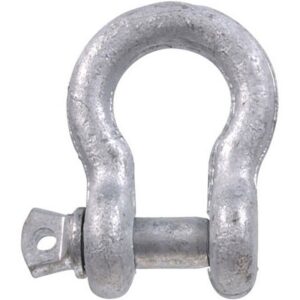 Hillman Forged Galvanized Steel Anchor Shackle with Pin 7-16” 5pk