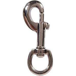 Hillman Nickel-Plated Round Swivel Eye Bolt Snap 5-8”