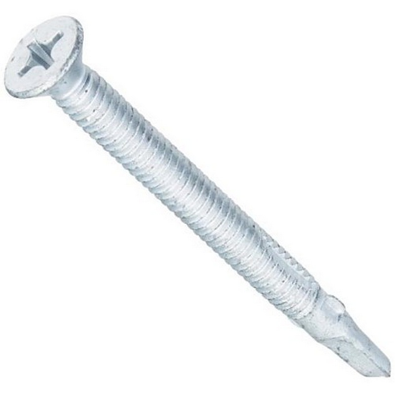 Hillman Phillips Flat Head Self Driving #4×2-3-4” Sheet Metal Screws 100pk