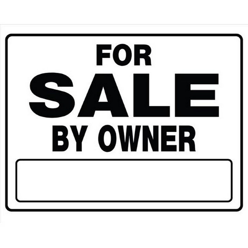 Hillman Plastic For Sale By Owner Sign 20”x24”