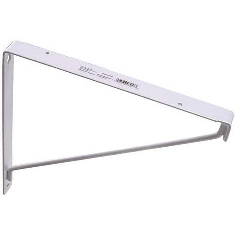 Hillman White Steel Closet Shelf Bracket 11”x11”