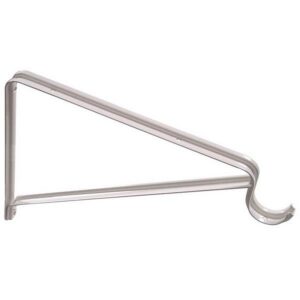 Hillman White Steel Removable Brace Shelf-Rod Bracket