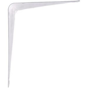 Hillman White Steel Shelf Bracket 10”x12”