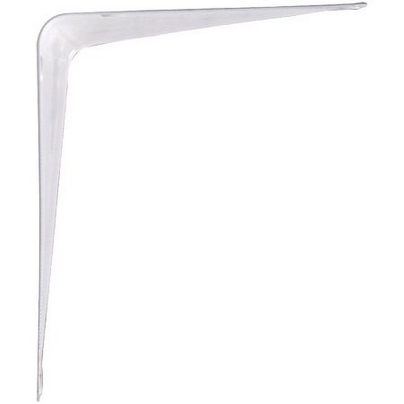 Hillman White Steel Shelf Bracket 10”x12”