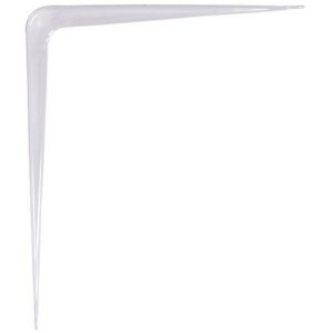 Hillman White Steel Shelf Bracket 12”x14”