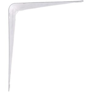 Hillman White Steel Shelf Bracket 8”x10”