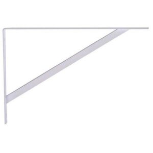 Hillman White Steel Super Strength Shelf Bracket 20”