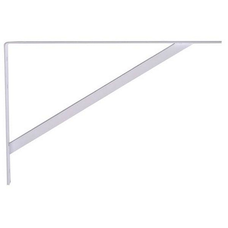 Hillman White Steel Super Strength Shelf Bracket 20”