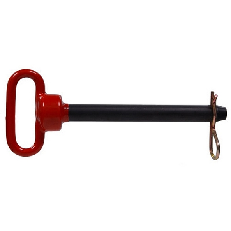 Hillman Zinc-Plated Red Plastic Coated Receiver Hitch Pin 5-8”x5-3-4” 4pk