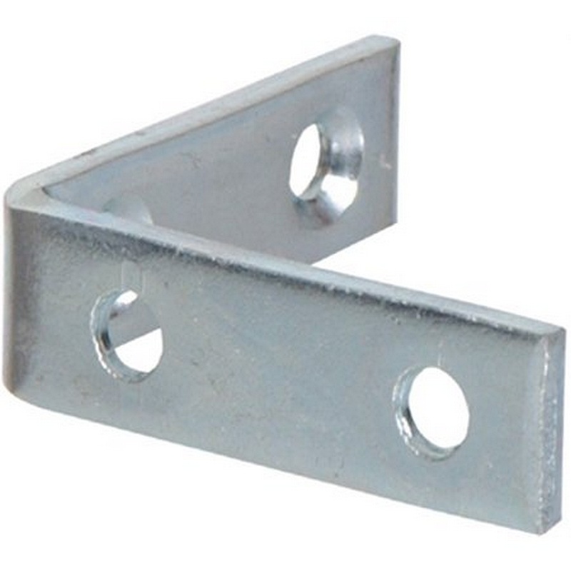 Hillman Zinc-Plated Steel Corner Brace 8”x1-1/4”