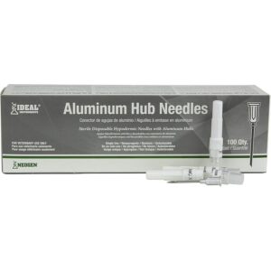 Ideal Aluminum Hub Disposable Needles 16 ga 3-4” 100pk