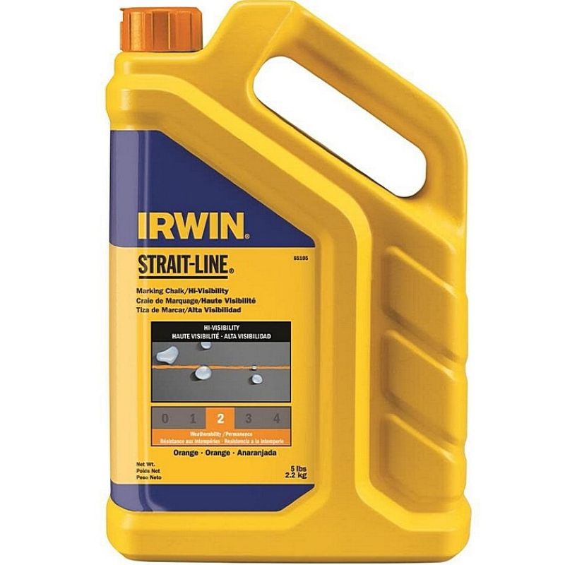 Irwin Strait Line Fluorescent Orange Marking Chalk Powder 5 lb