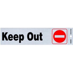 Keep Out Sign 2x8 inch