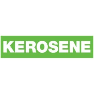 Kerosene Adhesive Sign 2x8 inch