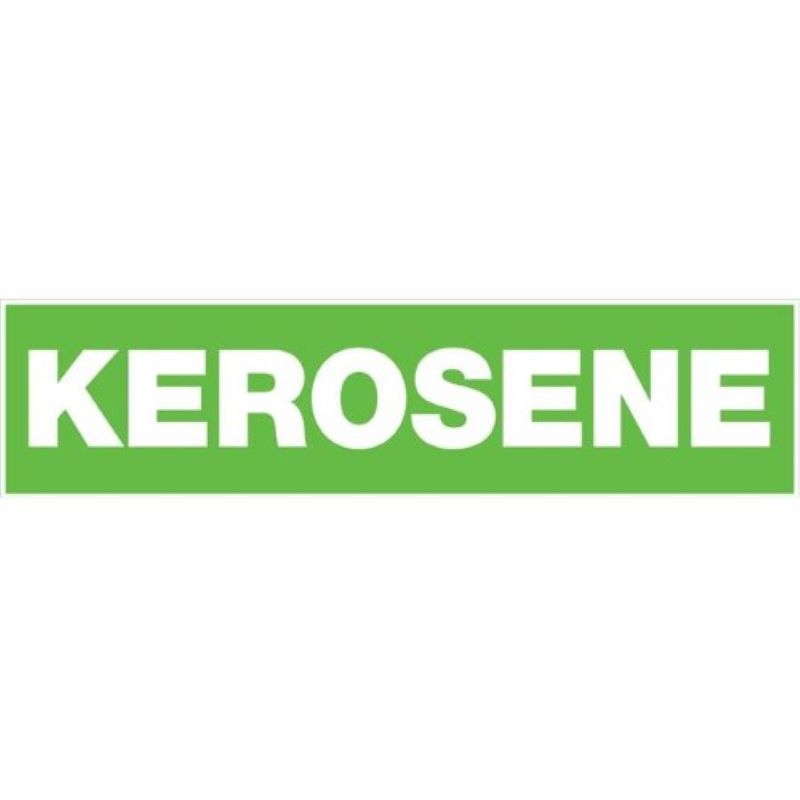 Kerosene Adhesive Sign 2x8 inch