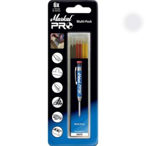 Key Features of Markal Pro Mechanical Carpenter Pencil Multi-Color Replacement Tips 6 ct