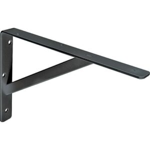 Knape & Vogt Black Steel Heavy-Duty L-Bracket 16”