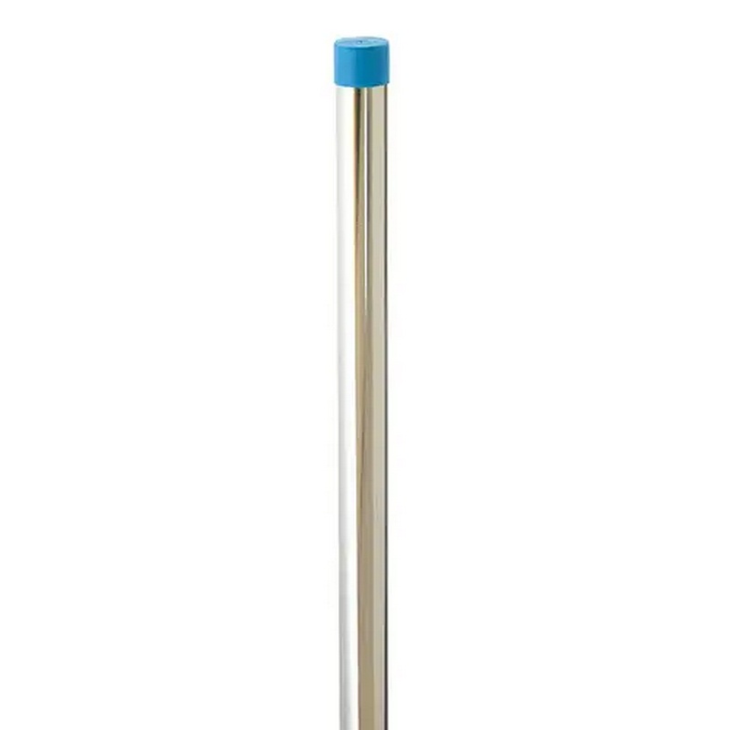 Lido Polished Chrome Steel Closet Rod 1-5-16”x8’
