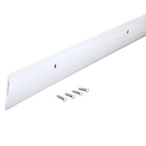 M-D Heavy-Duty White Aluminum & Vinyl Door Sweep 36”