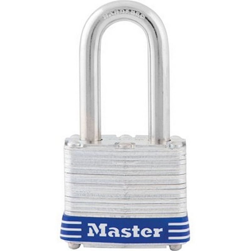 Master Lock Laminated Steel Long Shackle Padlock 3DLF 1-1/2″