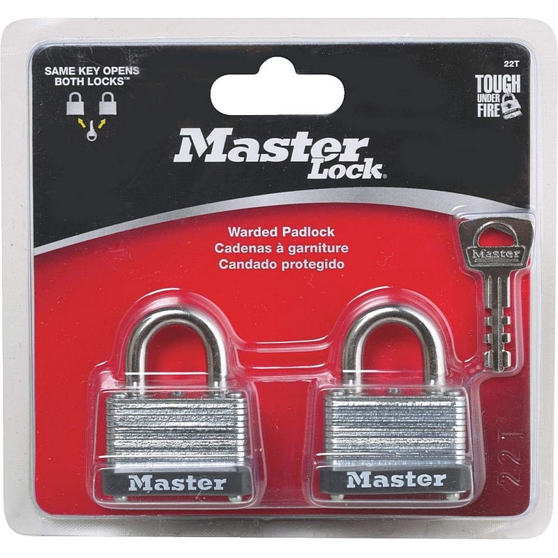Master Lock Laminated Steel Padlock 22T 1-1-2”