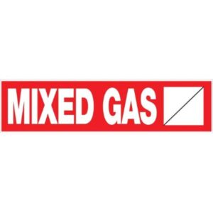 Mixed Gas Adhesive Sign 2x8 inch