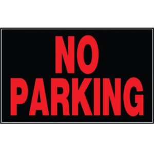 No Parking Aluminum Sign 10x14 inch
