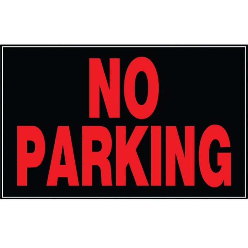 No Parking Aluminum Sign 10x14 inch