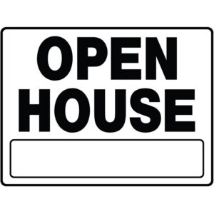 Open House Plastic Sign 20x24 inch