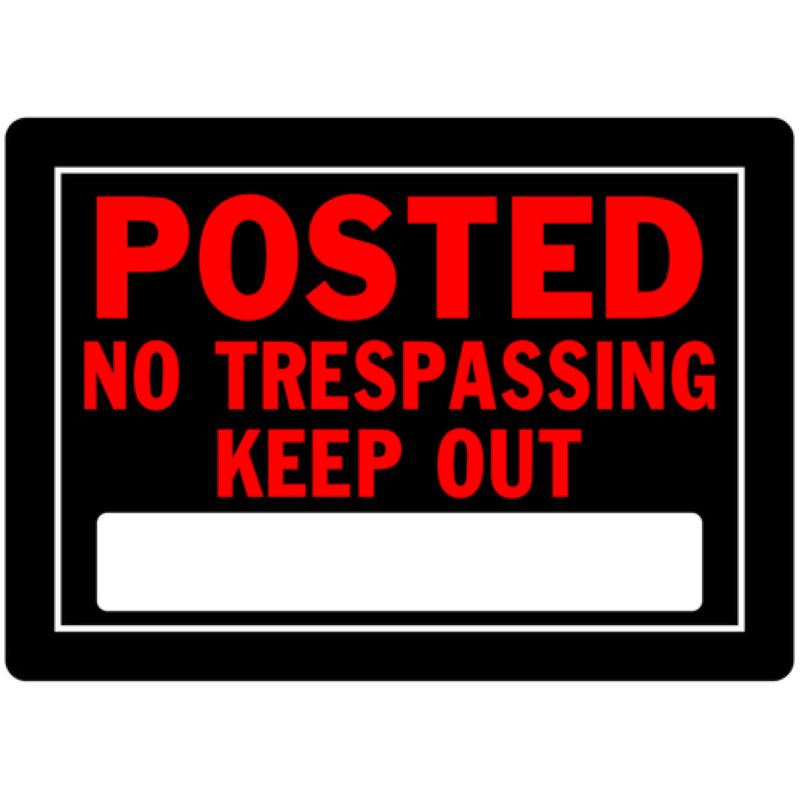 Posted No Trespassing Keep Out Aluminum Sign 10x14 inch