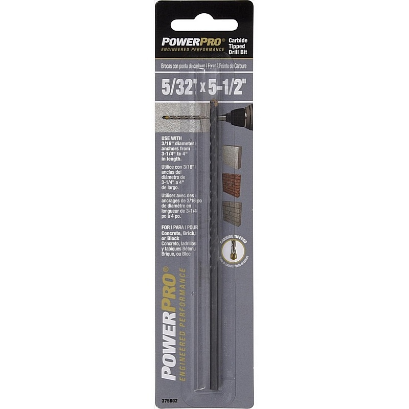Power Pro Carbon Steel Drill Bit 5-32x5-1-2