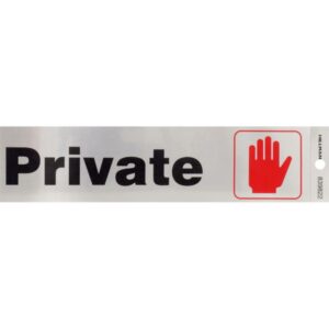 Private Sign 2x8 inch