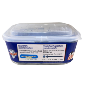 Pro-Twist Hex Washer Concrete Screw Anchors 1/4"x3-1/4" High-Low Thread 100 pk
