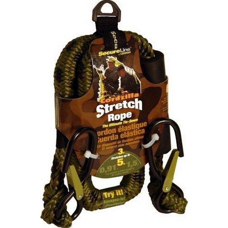 SecureLine Steel Hooked Camouflage Stretch Rope 3 ft