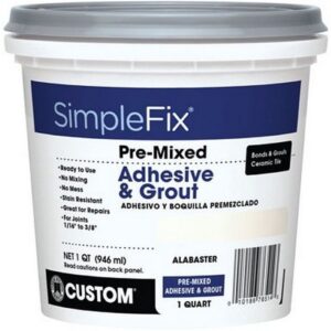 SimpleFix Bright White Pre-Mixed Indoor Adhesive & Grout 1 qt