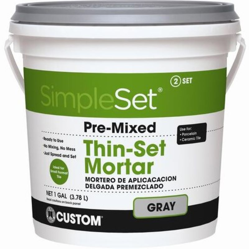 SimpleSet Gray Thin Set Mortar 1 gal