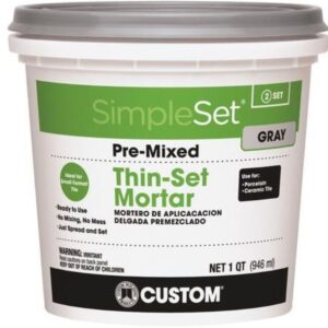 SimpleSet Gray Thin Set Mortar 1 qt