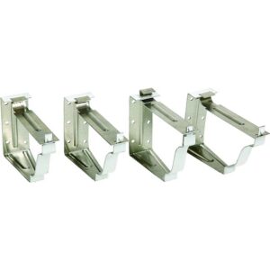 Snap Lok White Aluminum Fascia Bracket 5” 4pk