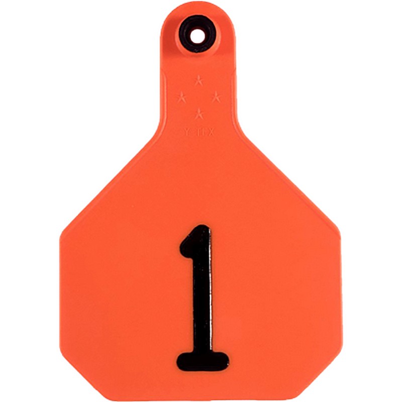 Y Tex 4 Star Orange Tags 1-25